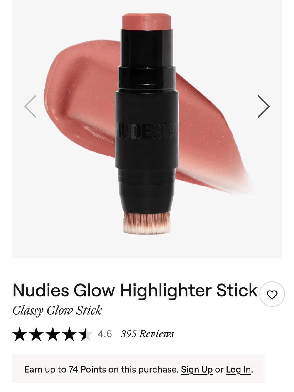 NUDESTIX Nudies glow all over face Highlighter Stick — sweet cheeks